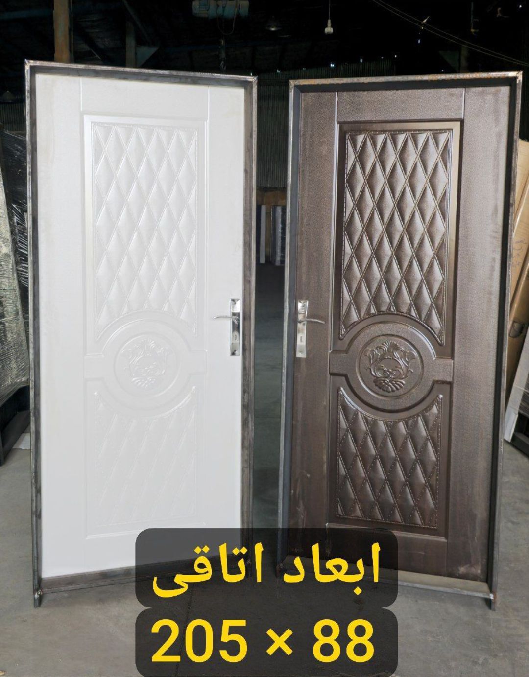 درب اتاقی و سرویس اقتصادی با چهارچوب و قفل و دستگیره کامل